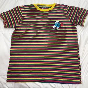 Smurf’s tshirt men rainbow size L